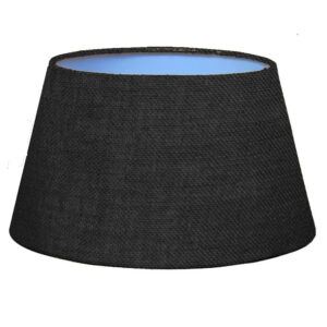 Tapered drum lampshade - Black Jute  (3 sizes)