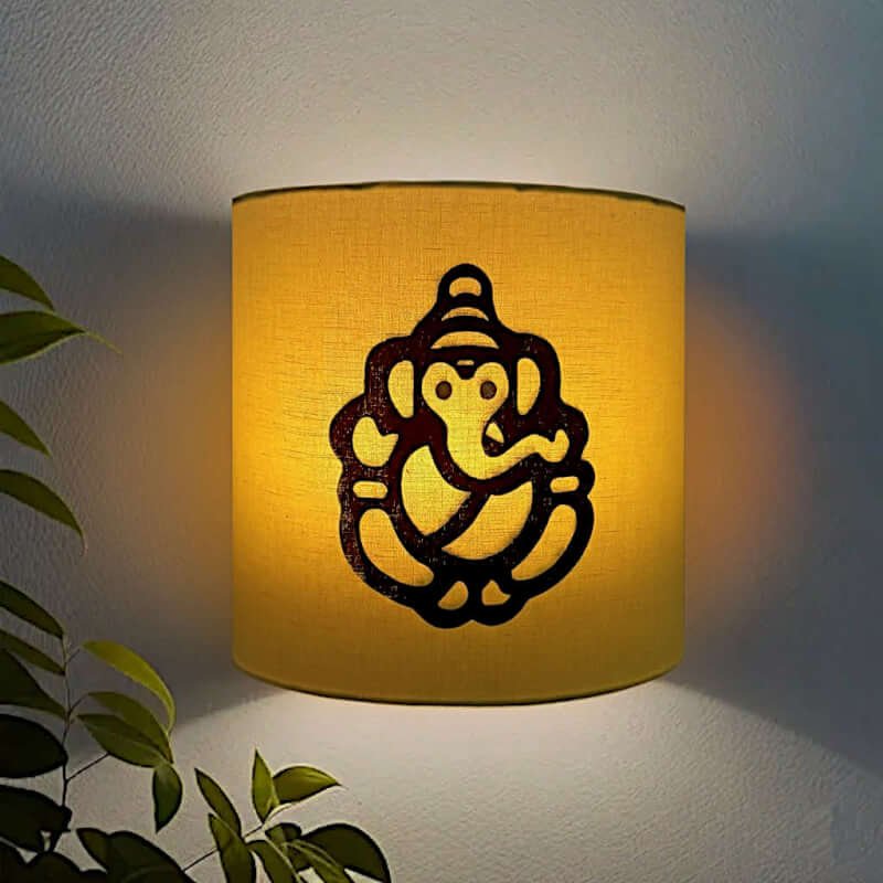 Ganesha wall lamp
