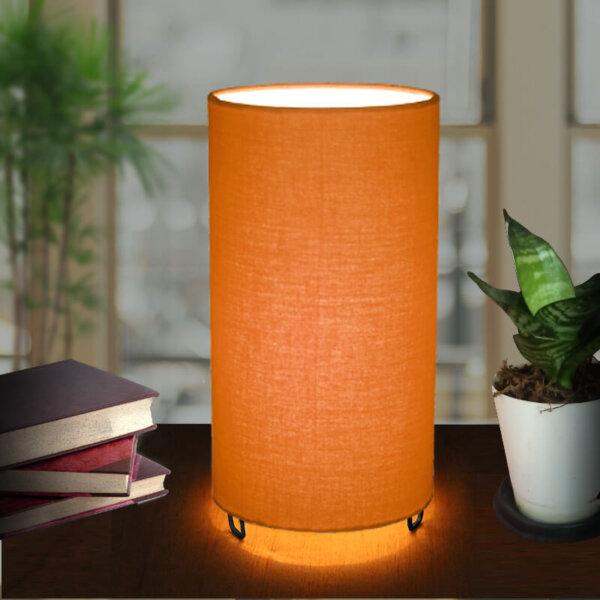 Bed side lamp in orange