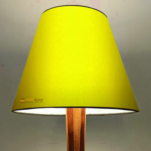 Yellow lamp shade for table lamps