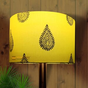 yellow paisley lamp shade