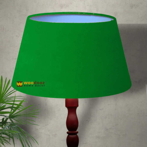 Lamp Shade green tapered drum