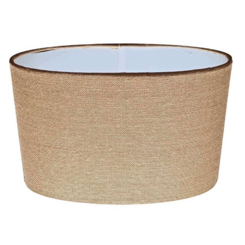 Oval shape lamp shade in Jute burlap | For your table and floor lamps