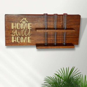 Test tube planter wall mount