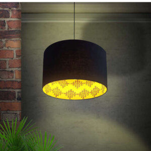 Double side hanging drum lamp shade