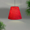 pendant lamp red conical