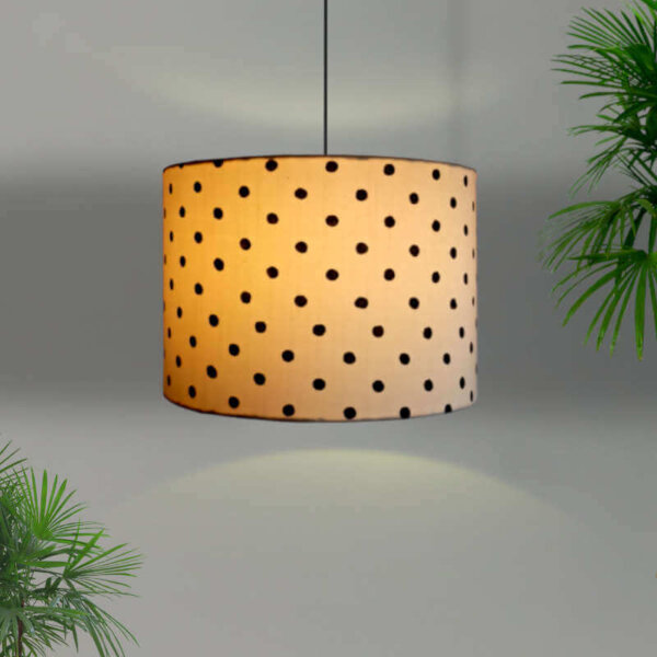 Polka dot hanging lamp