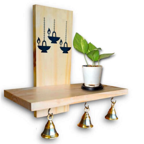 Poojai Rack Wall mounted Pooja Shelf | Shop online for a Tranquil Home Decor
