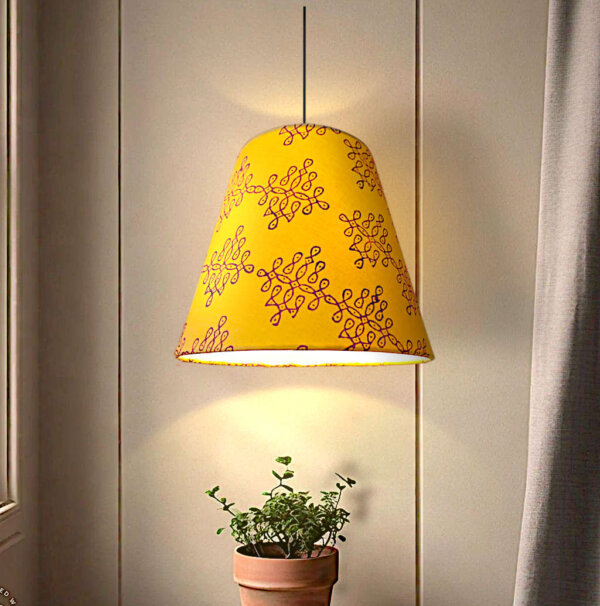 Fabric hanging lights