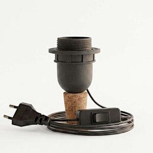 No drill bottle lamp kit - Convert all liquor bottles into table lights - Cork stopper DIY kit |  E27 type holder