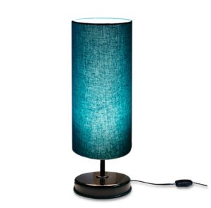 Table lamp shade - Bed side / living room lamp (Peacock blue)