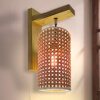 Cane wall lamp