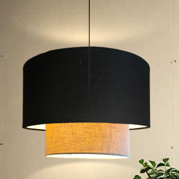 Hanging lights for living room fabric lamp shade