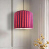 hanging light pleated fabric