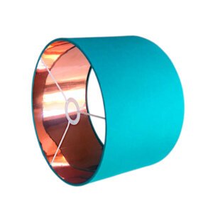 Lamp shade with gold lining