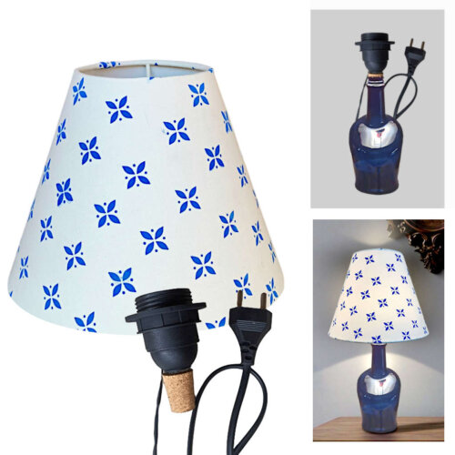Bottle lamp shade