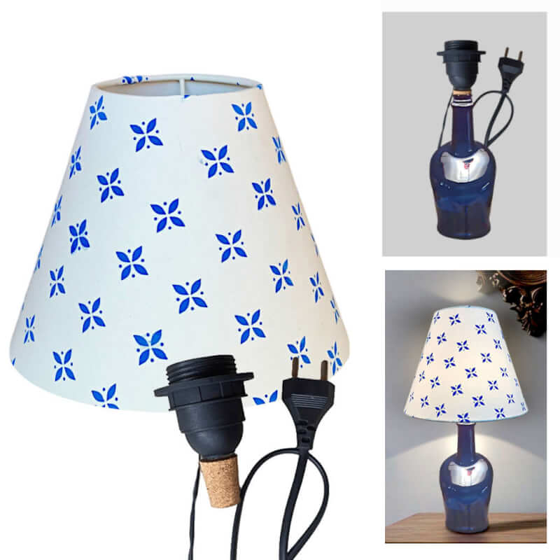 Bottle lamp shade