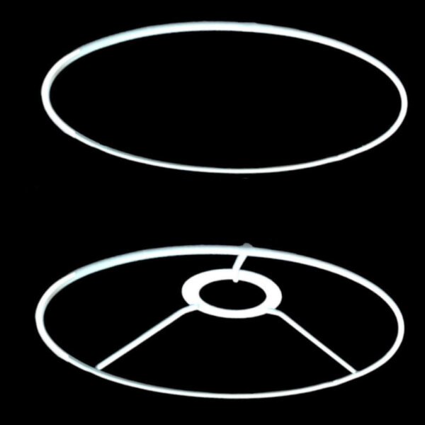 Lamp shade frame ring / DIY macrame hanging lamp kit  (5.5/8/10/12/14 inches dia)- Lamp wire frames to make drum lamp shades