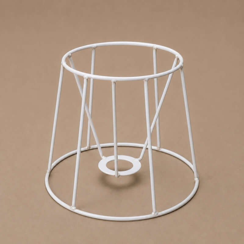 Bell Lamp Shade Wire Frame Ring for DIY | Metal Lampshade Frame with Holder Ring