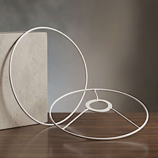 Lamp shade frame ring / DIY macrame hanging lamp kit  (5.5/8/10/12/14 inches dia)- Lamp wire frames to make drum lamp shades
