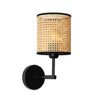 Cane wall lamp