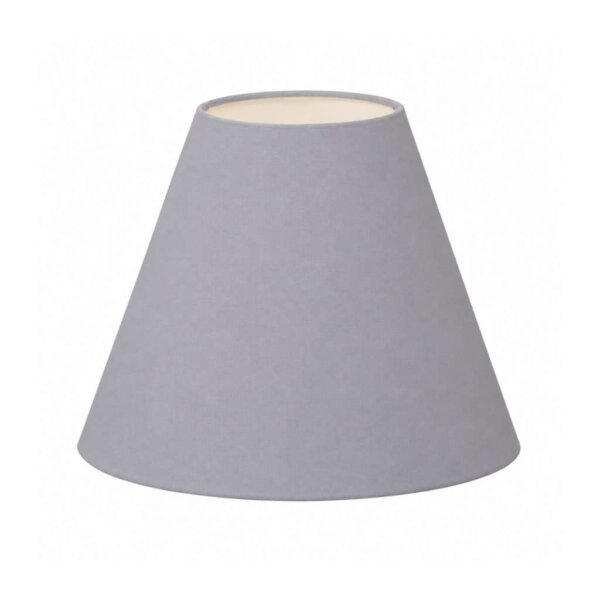 Grey fabric conical lampshade (3 different sizes)