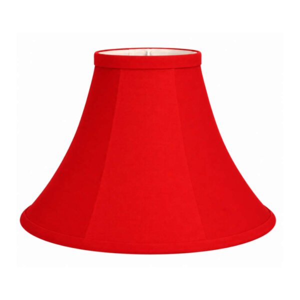 Red Bell Shaped Lampshade 14 Inch for Table Lamps | 5" Top x 14" Bottom x 9" Height | E27 & E14