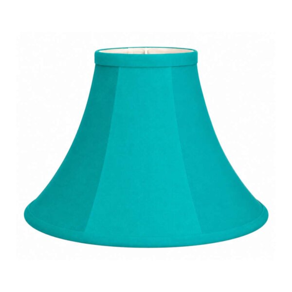 Blue Bell-Shaped Fabric Lampshade for Table Lamps – 14 Inch Lamp Shade